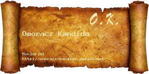 Omoracz Kandida névjegykártya